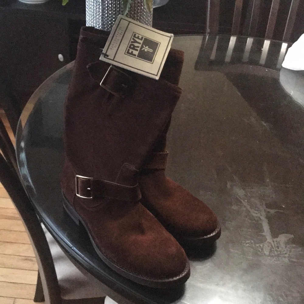 Frye Natalie Mid Engineer Boots - Picture 5 of 8